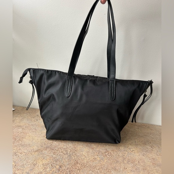 Botkier New York Black Shoulder Tote with Silver Hardware - Picture 4 of 12